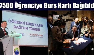 Sarıyer’de 7500 öğrenciye burs kartı dağıtım töreni gerçekleşti