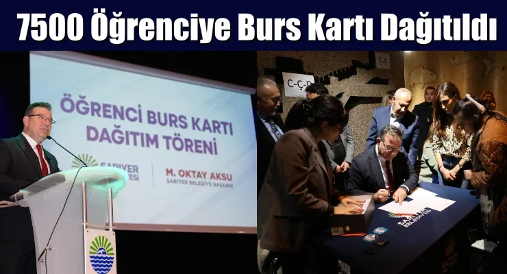 Sarıyer’de 7500 öğrenciye burs kartı dağıtım töreni gerçekleşti